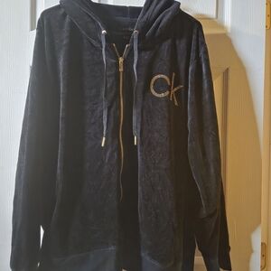 Calvin Klein Black Zip-Up Hoodie